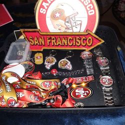 All new 49ers Stuff watches $10 Dollars Keychains $3 Lanyard $5 Bracelets $5 