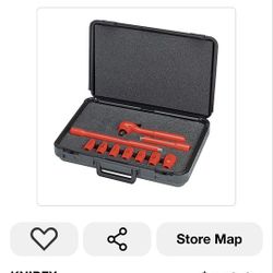 1,000-Volt Insulated Socket Set 3/8 in. Drive SAE 10-Piece