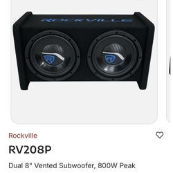 Dual 8” Subs With 600 Watt Amp