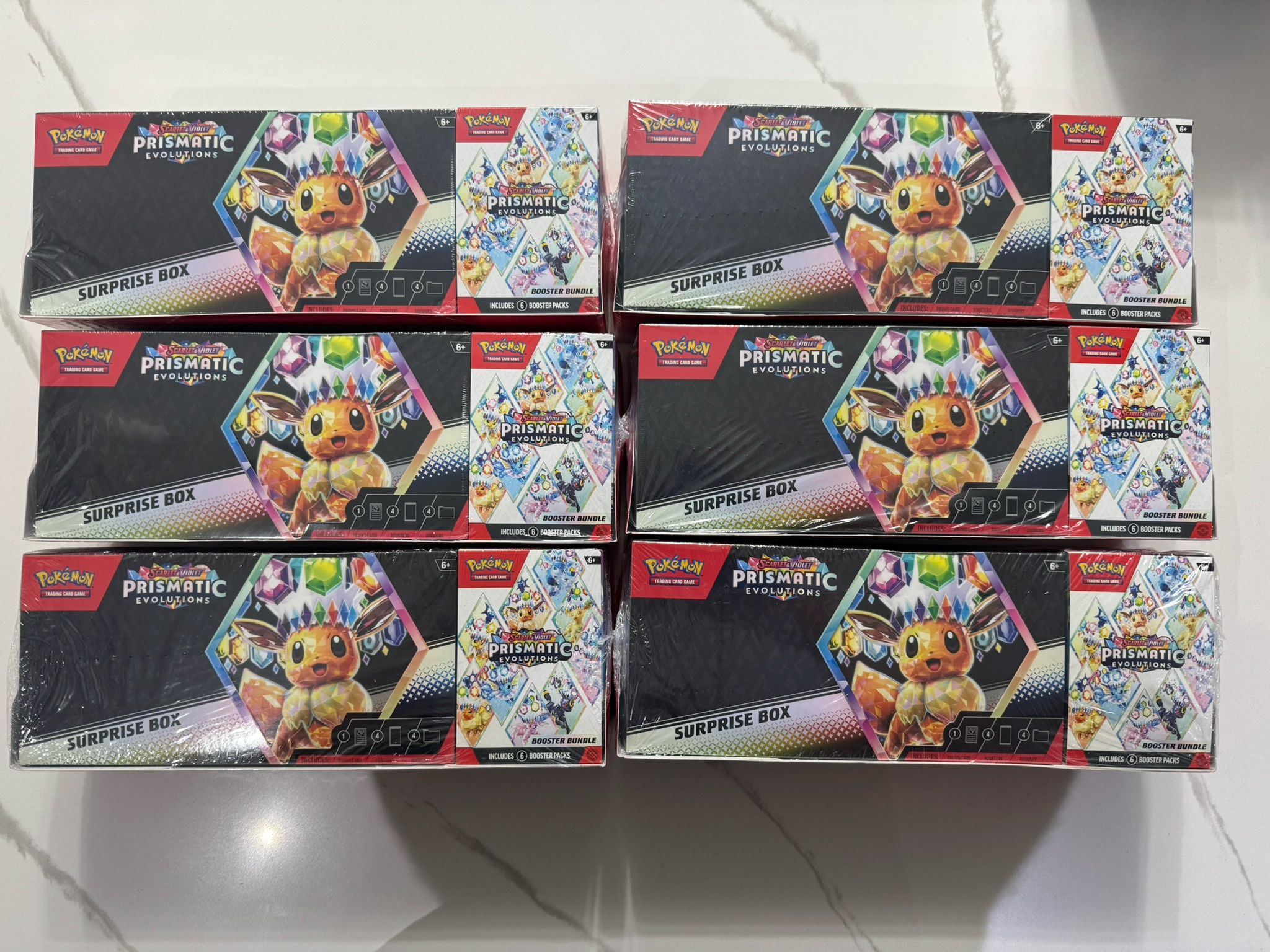Pokemon Prismatic Evolution Surprise Box Sam’s Club Exclusive Booster Bundle 2-Pack