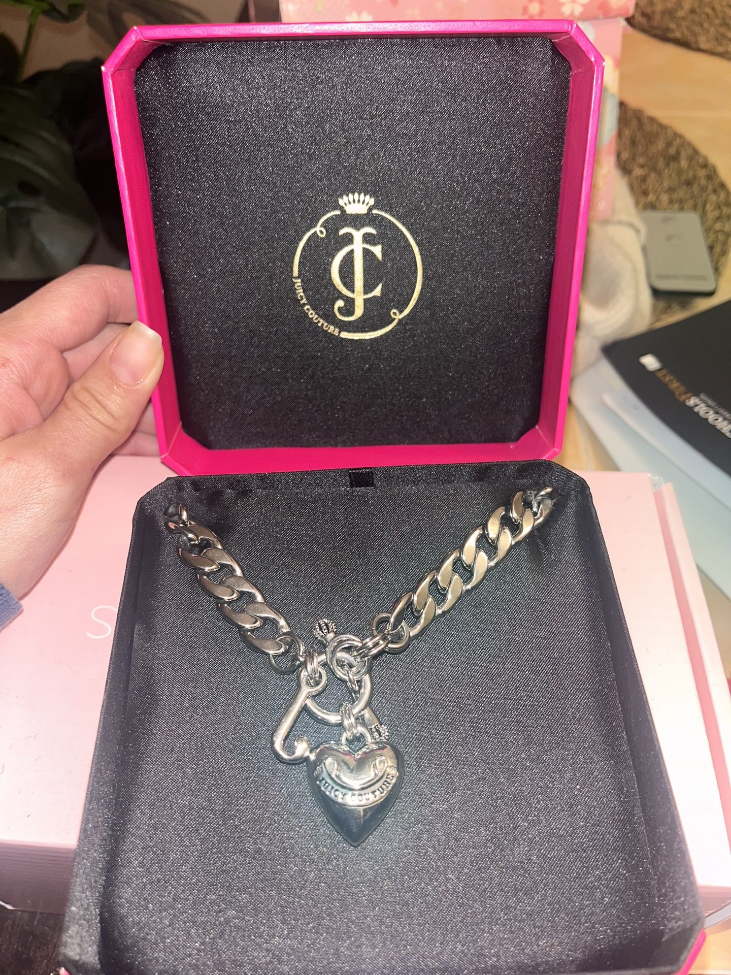 Juicy Couture Heart Pendant Choker