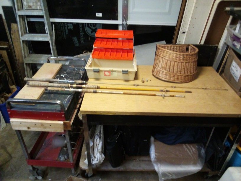 Collection Of Fishing Gear And Tackle