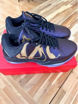 Nike Kobe V 5 Protro Eggplant Black Metallic Gold IB4481-500 Men’s Size 12 w/ Box