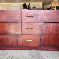 Mid-century Modern Solid Wood Bedroom Suite