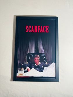 11”x17” Framed Scarface Poster - White Or Black Frame