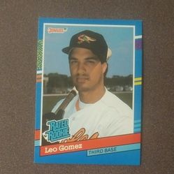 1991 Donruss Leo Gomez Baltimore Orioles #35 Rated Rookie Baseball Card Vintage Collectible Sports MLB Trading Major League