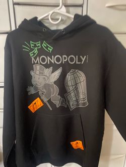 Monopoly Graphic Pullover Hoodie Black
