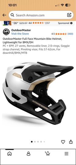 OutdoorMaster Full Face Mountain Bike Helmet