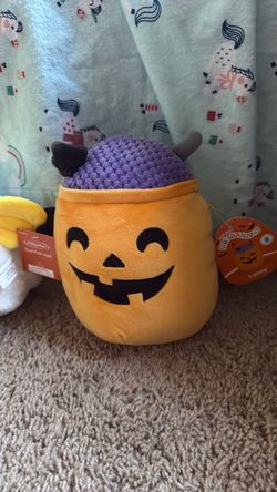 Squishmallows Lanny Halloween Pumpkin Plush