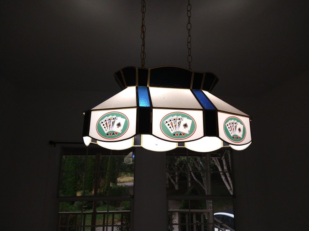Glass stained Poker Light