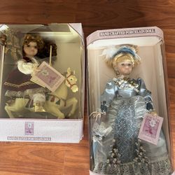 Beautiful Vintage Collectible Porcelain Dolls 