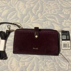 Burgundy The Sak wristlet wallet