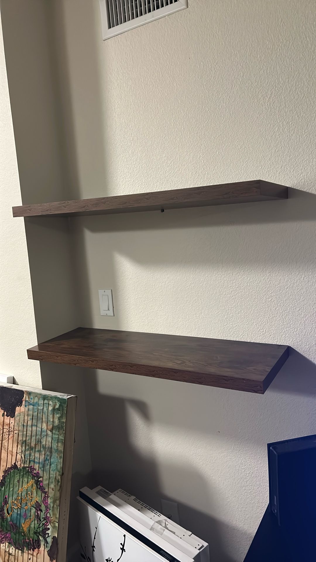 2 Wood Shelves. (35in x 12in