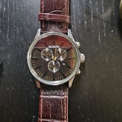 Nixon Brown Leather