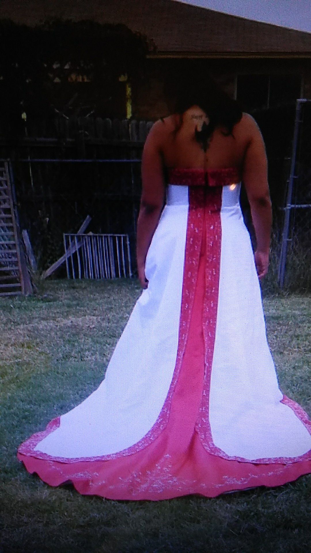 David's bridal wedding dress with matching veil