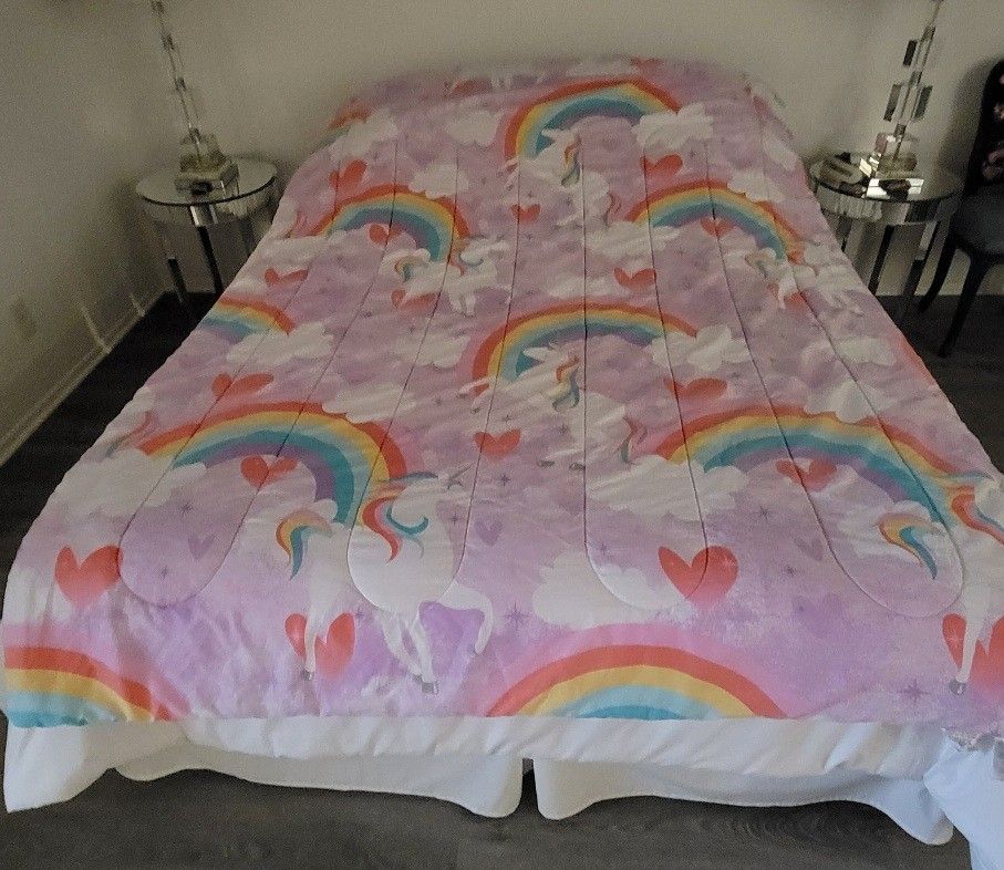 Rainbow Unicorn Comforter & Pillowcases