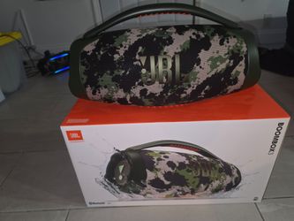 JBL Boombox 3 Portable Bluetooth Speaker Camo