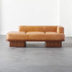 CB2 Leather Daybed/Sofa