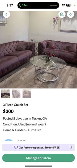 Three piece of the sofa