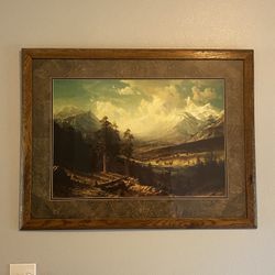Landscape Painting With Frame 42x32