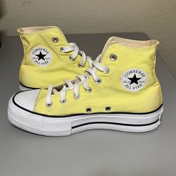 Converse Chuck Taylor All Star Platform High Light Citron 570433C Yellow Women Size 6