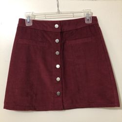 Unbranded Maroon Skirt, S, Small