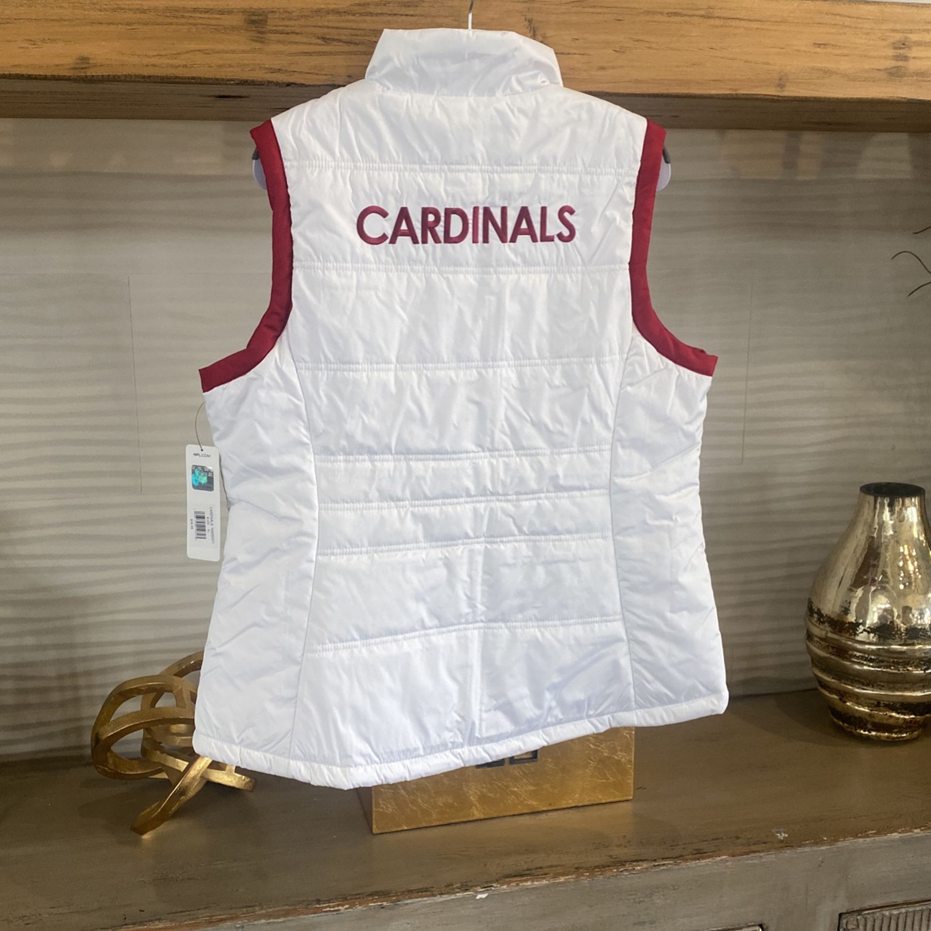 AZ Cardinals Puffer Vest.   All Sizes 