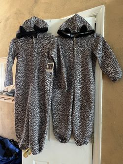 Leopard Costumes, Set of 2, Child Size 5 & 6x