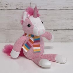 NEW Pretty Pink Sock Unicorn Plush 8” PRICE FIRM