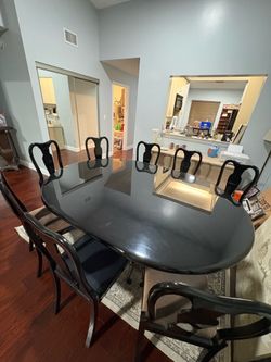 Table and 8 chairs