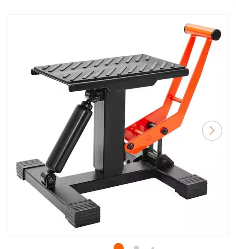 BRAND NEW IN BOX SKYSHALO Dirt Bike Lift Stand Motorcycle Jack Lift Stand 440 lbs. Capacity and Hydraulic Lift Operation for Dirt Pit Bike Repair