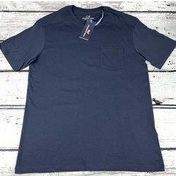 Vineyard Vines Men Short Sleeve Pocket T-Shirt Blue Blazer Size L (12) - NEW