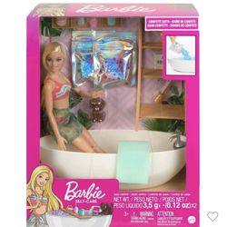 Barbie Doll And Bathtub Set 