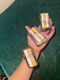African Black Soap Bars 4 oz – Set of 3