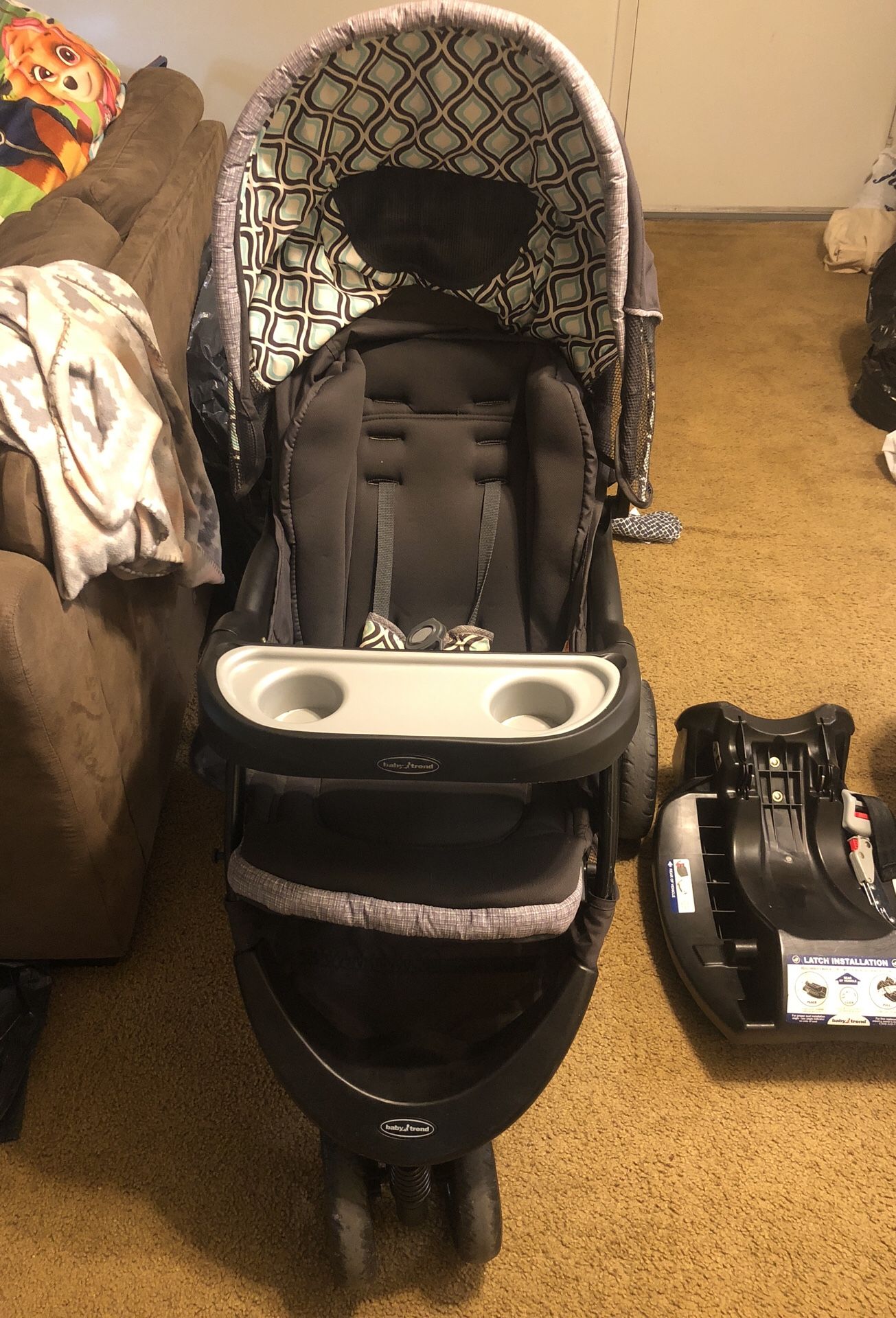 Baby stroller with car seat( Used )