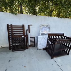 Crib Mattress, Changing Table, Baby Gates, Kitchen, Helper