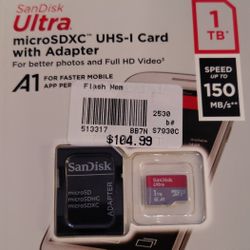 SanDisk Ultra - 1TB Memory Card W/ Adapter