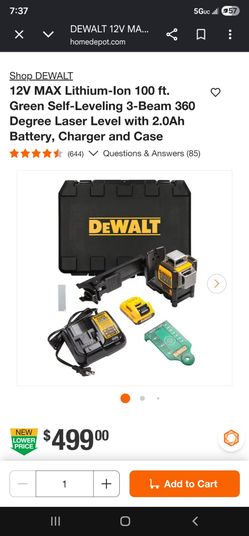 (3) Dewalt laser