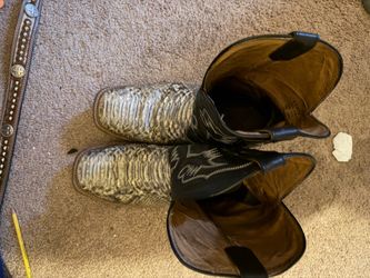 Cody James true python skin boots