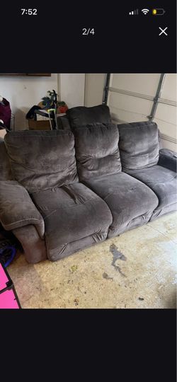 Large brown couch need gone ASAP!