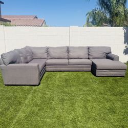 Large Gray Sectional Sofa 