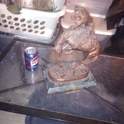 Fredrick Remington Rattlesnake Bronze Statue 