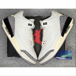 Jordan 3 White Cement 9 Men