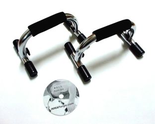 Exercise Push-up Handles Workout Fitness Strength Training Instruction Video DVD