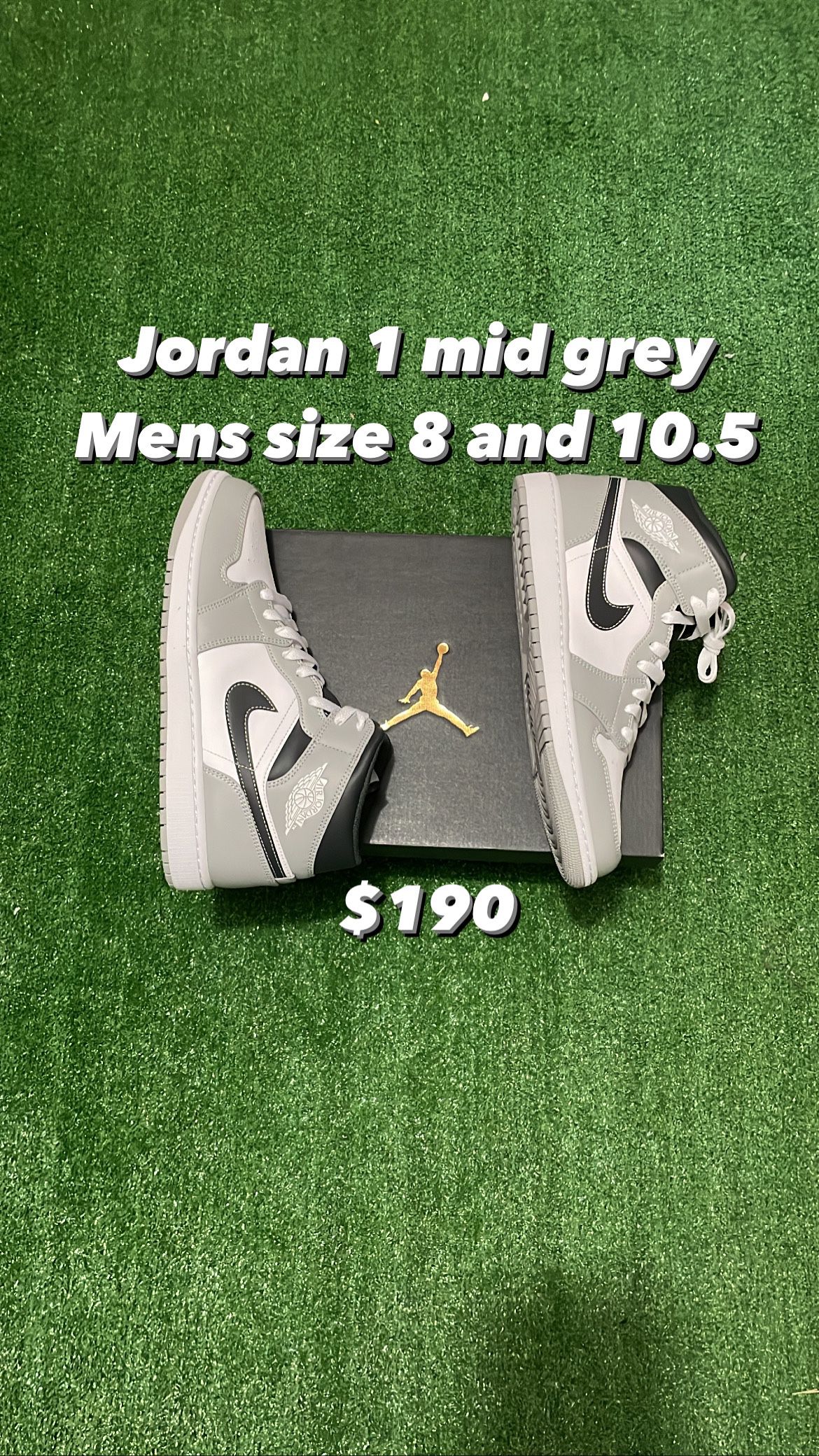 Jordan 1 Mid Grey 
