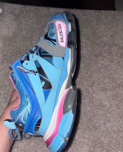 balenciaga tracks size 40 blue and pink