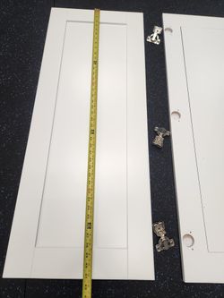 Shaker Cabinet Door Pair White, New