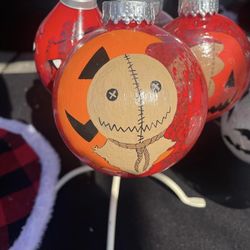 Hand Painted Horror Lovers Ornaments