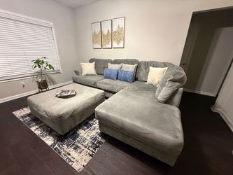 Gray sectional sofa