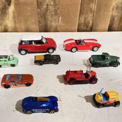 Lot vintage mini collections cars  9 pieces
